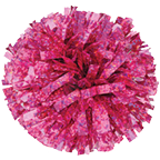 Crystal Pink Pom Ball