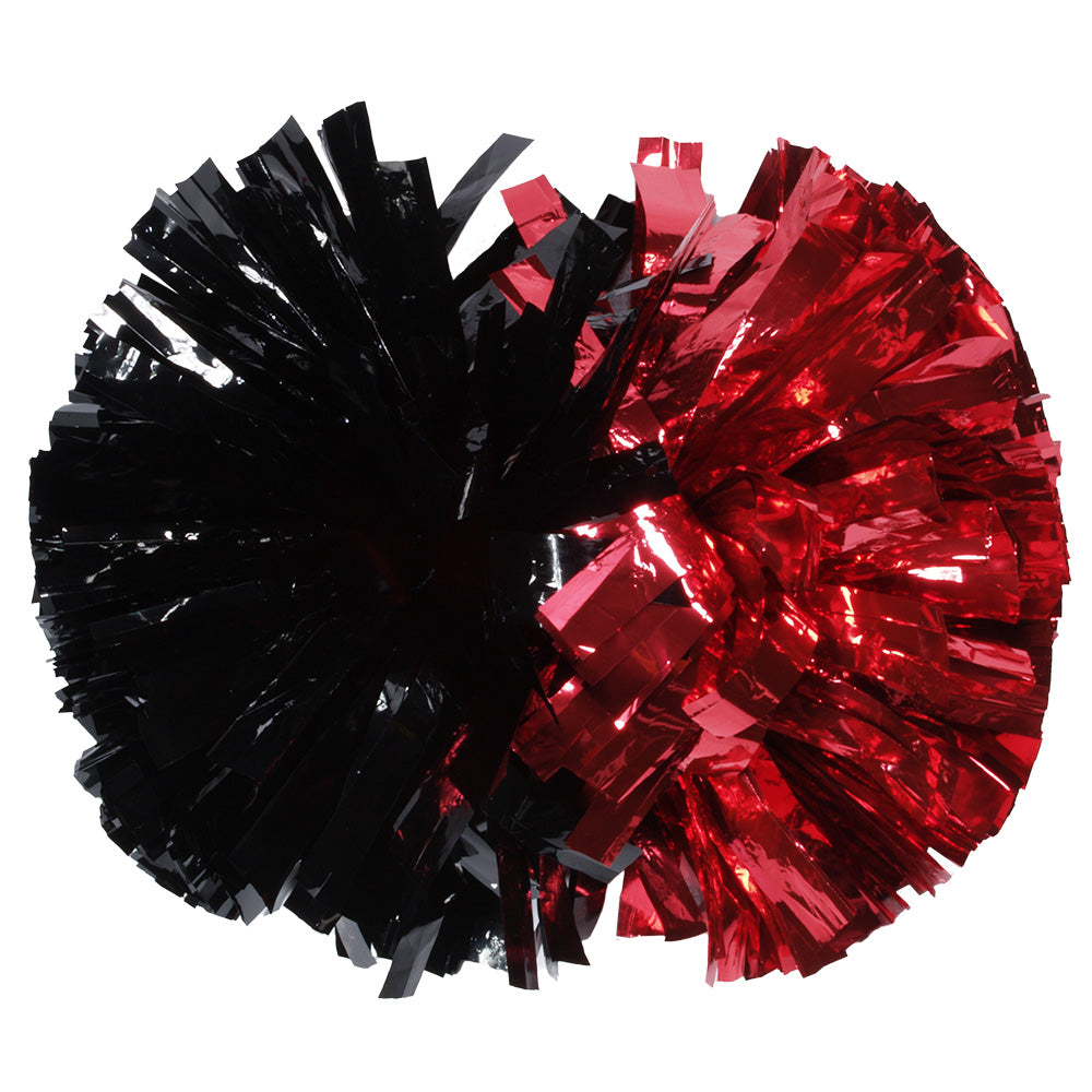 Custom Metallic Adult Show Pom - Half and Half Poms