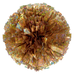 Custom Holographic Junior Show Pom - Gold