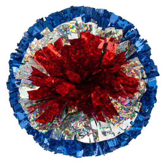Holographic Pom Bullseye three colors
