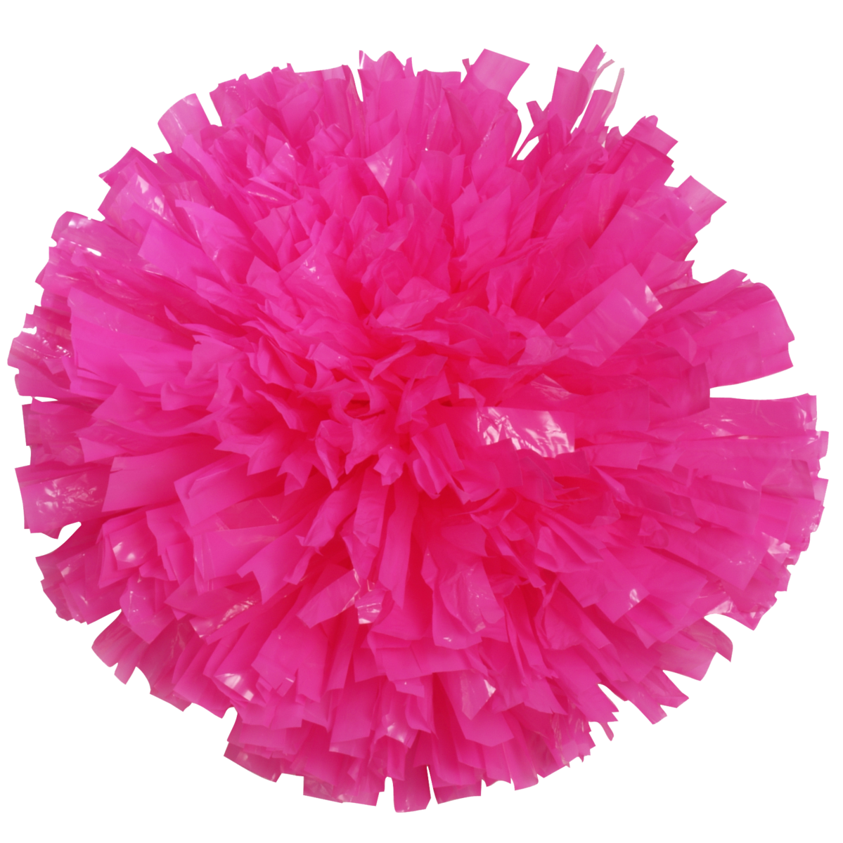 Hot Pink Wet Look Show Pom Ball One Color
