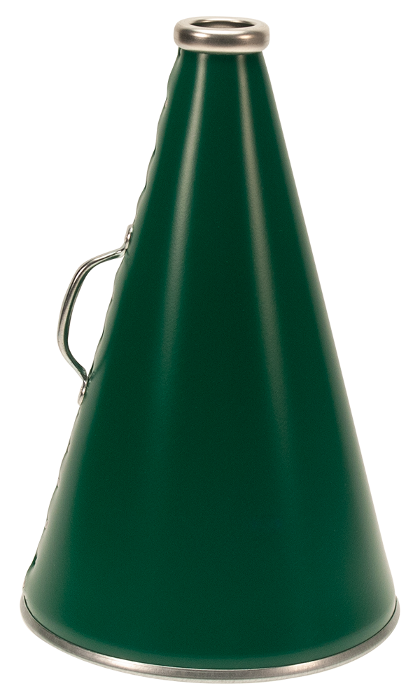 15 inch Riveted megaphone in Green