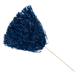 750 count Plastic Rooter Pom - blue