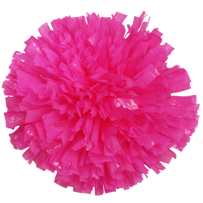 Hot Pink Wet Look Show Pom Ball One Color