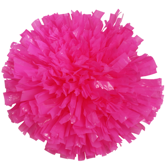 Hot Pink Wet Look Show Pom Ball One Color