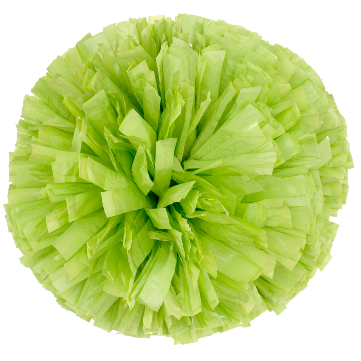 Light Green Wet Look Show Pom Ball One Color