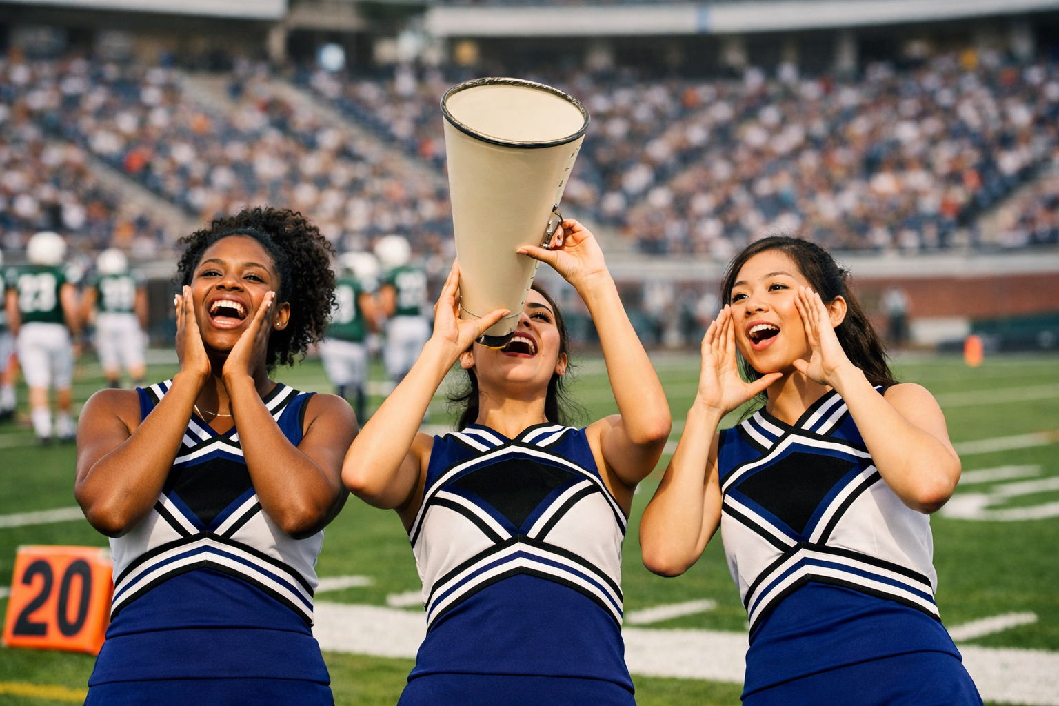 shop cheer megaphones and pom‑poms